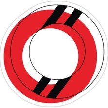 Universal O Sticker Araba Oto Arma Duvar Sticker Ev Dekoratif Çıkartma 15 cm