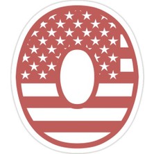 Universal O Sticker Araba Oto Arma Duvar Sticker Ev Dekoratif Çıkartma 15 cm