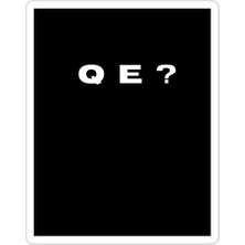 Universal Q, E,?  Sticker Araba Oto Arma Duvar Sticker Ev Dekoratif Çıkartma 15 cm