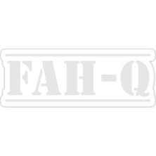 Universal Fah-Q Sticker Araba Oto Arma Duvar Sticker Ev Dekoratif Çıkartma 15 cm