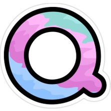 Universal Q Harfi Sticker Araba Oto Arma Duvar Sticker Ev Dekoratif Çıkartma 15 cm