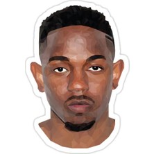 Universal Kendrick Lamar Sticker Araba Oto Arma Duvar Sticker Ev Dekoratif Çıkartma 15 cm