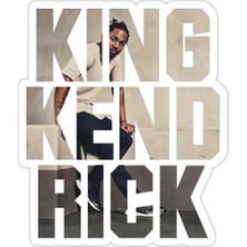 Universal Kral Kendrick Sticker Araba Oto Arma Duvar Sticker Ev Dekoratif Çıkartma 15 cm