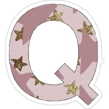 Universal Q Harfi Sticker Araba Oto Arma Duvar Sticker Ev Dekoratif Çıkartma 15 cm