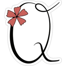 Universal Q Harfi Sticker Araba Oto Arma Duvar Sticker Ev Dekoratif Çıkartma 15 cm