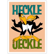 Universal Heckle & Jeckle Sticker Araba Oto Arma Duvar Sticker Ev Dekoratif Çıkartma 15 cm