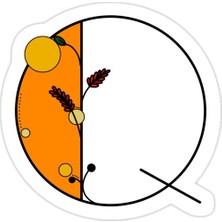Universal Q Harfi Sticker Araba Oto Arma Duvar Sticker Ev Dekoratif Çıkartma 15 cm