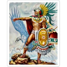 Universal Aztek Savaşçısı Sticker Araba Oto Arma Duvar Sticker Ev Dekoratif Çıkartma 15 cm