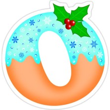 Universal O Harfi Sticker Araba Oto Arma Duvar Sticker Ev Dekoratif Çıkartma 15 cm