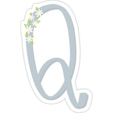 Universal Harf Q Sticker Araba Oto Arma Duvar Sticker Ev Dekoratif Çıkartma 15 cm