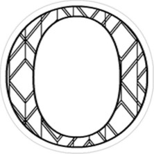 Universal O Harfi Sticker Araba Oto Arma Duvar Sticker Ev Dekoratif Çıkartma 15 cm