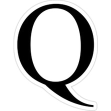 Universal Q Harfi Sticker Araba Oto Arma Duvar Sticker Ev Dekoratif Çıkartma 15 cm