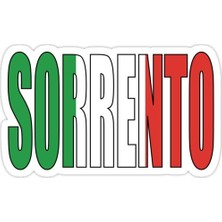 Universal Sorrento.  Sticker Araba Oto Arma Duvar Sticker Ev Dekoratif Çıkartma 15 cm