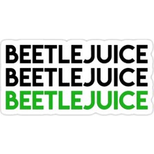 Universal Beetlejuice Sticker Araba Oto Arma Duvar Sticker Ev Dekoratif Çıkartma 15 cm