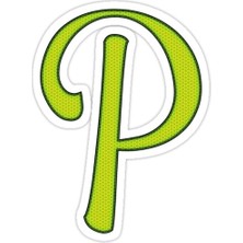 Universal P Harfi Sticker Araba Oto Arma Duvar Sticker Ev Dekoratif Çıkartma 15 cm