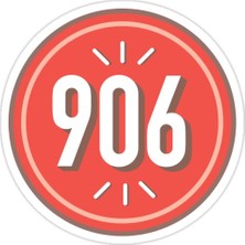 Universal 906 - Pembe Sticker Araba Oto Arma Duvar Sticker Ev Dekoratif Çıkartma 15 cm