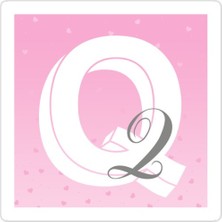 Universal Q Harfi Sticker Araba Oto Arma Duvar Sticker Ev Dekoratif Çıkartma 15 cm