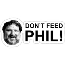 Universal Phil'i Besleme!  Sticker Araba Oto Arma Duvar Sticker Ev Dekoratif Çıkartma 15 cm