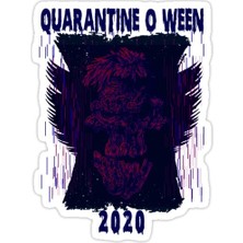 Universal Quarantineoween 2020 Sticker Araba Oto Arma Duvar Sticker Ev Dekoratif Çıkartma 15 cm