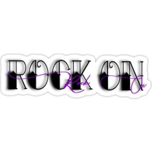 Universal Rock On Sticker Araba Oto Arma Duvar Sticker Ev Dekoratif Çıkartma 15 cm