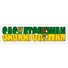 Universal Saskatchewan Bayrağı Sticker Araba Oto Arma Duvar Sticker Ev Dekoratif Çıkartma 15 cm