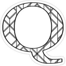 Universal Q Harfi Sticker Araba Oto Arma Duvar Sticker Ev Dekoratif Çıkartma 15 cm