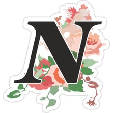 Universal Çiçek Mektubu Sticker Araba Oto Arma Duvar Sticker Ev Dekoratif Çıkartma 15 cm