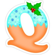 Universal Q Harfi Sticker Araba Oto Arma Duvar Sticker Ev Dekoratif Çıkartma 15 cm