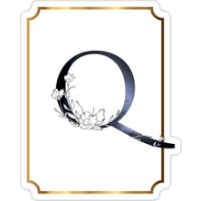 Universal Q Harfi Sticker Araba Oto Arma Duvar Sticker Ev Dekoratif Çıkartma 15 cm