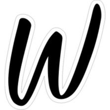 Universal W Sticker Araba Oto Arma Duvar Sticker Ev Dekoratif Çıkartma 15 cm