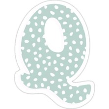 Universal Q' Harfi Sticker Araba Oto Arma Duvar Sticker Ev Dekoratif Çıkartma 15 cm