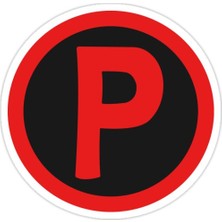Universal P Sticker Araba Oto Arma Duvar Sticker Ev Dekoratif Çıkartma 15 cm