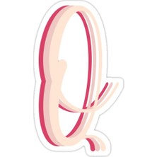 Universal Q Ilk Sticker Araba Oto Arma Duvar Sticker Ev Dekoratif Çıkartma 15 cm