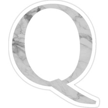 Universal Harf Q Sticker Araba Oto Arma Duvar Sticker Ev Dekoratif Çıkartma 15 cm