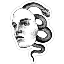 Universal Medusa'nın Söz Sticker Araba Oto Arma Duvar Sticker Ev Dekoratif Çıkartma 15 cm
