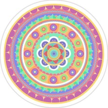 Universal Zentangle Sticker Araba Oto Arma Duvar Sticker Ev Dekoratif Çıkartma 15 cm