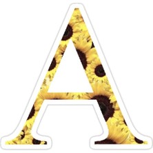 Universal Ayçiçeği Alfa Sticker Araba Oto Arma Duvar Sticker Ev Dekoratif Çıkartma 15 cm