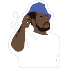 Universal Schoolboy Q Sticker Araba Oto Arma Duvar Sticker Ev Dekoratif Çıkartma 15 cm