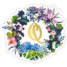 Universal Q Çiçekler Sticker Araba Oto Arma Duvar Sticker Ev Dekoratif Çıkartma 15 cm