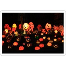 Universal Balkabağı Glow ' Sticker Araba Oto Arma Duvar Sticker Ev Dekoratif Çıkartma 15 cm