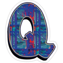 Universal Q - Paintdrips Sticker Araba Oto Arma Duvar Sticker Ev Dekoratif Çıkartma 15 cm