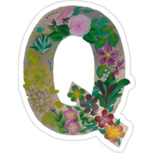 Universal Q Harfi Sticker Araba Oto Arma Duvar Sticker Ev Dekoratif Çıkartma 15 cm