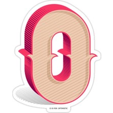 Universal O Alfabe Sticker Araba Oto Arma Duvar Sticker Ev Dekoratif Çıkartma 15 cm