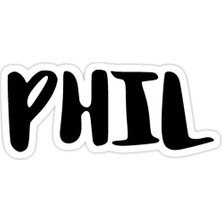 Universal Phıl Sticker Araba Oto Arma Duvar Sticker Ev Dekoratif Çıkartma 15 cm