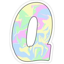 Universal Q Sticker Araba Oto Arma Duvar Sticker Ev Dekoratif Çıkartma 15 cm