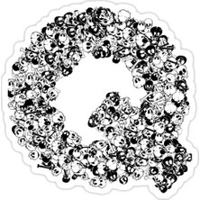 Universal Q Sticker Araba Oto Arma Duvar Sticker Ev Dekoratif Çıkartma 15 cm