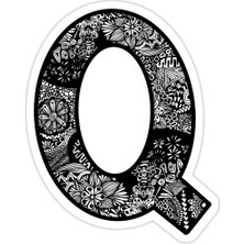 Universal Q Harfi Sticker Araba Oto Arma Duvar Sticker Ev Dekoratif Çıkartma 15 cm