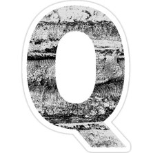 Universal Q (Çizim) Sticker Araba Oto Arma Duvar Sticker Ev Dekoratif Çıkartma 15 cm