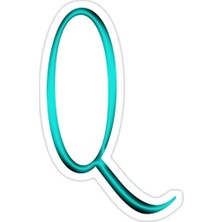 Universal Q Harfi Sticker Araba Oto Arma Duvar Sticker Ev Dekoratif Çıkartma 15 cm