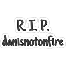 Universal Rıp Danisnotonfire Sticker Araba Oto Arma Duvar Sticker Ev Dekoratif Çıkartma 15 cm